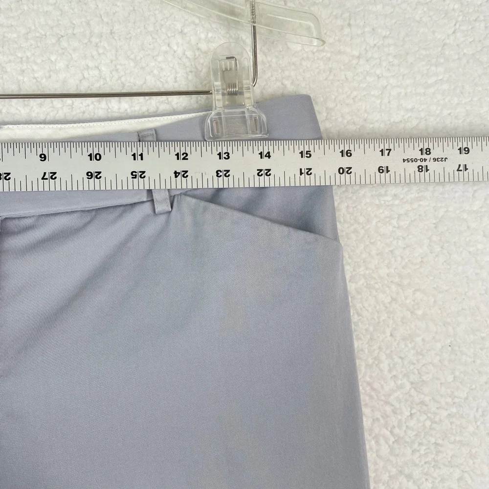 Express Editor Dress Pants Womens 4R Blue Gray Bootcut Mid Rise Work Trousers